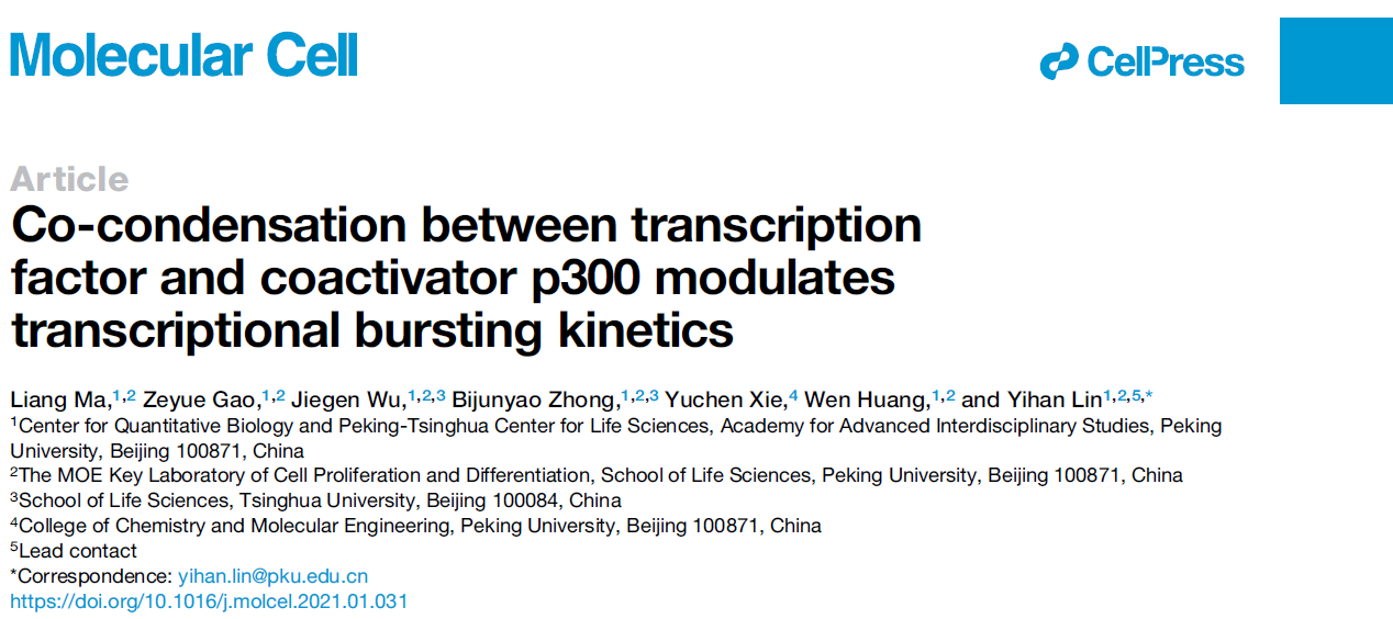 北京大学定量生物学中心 北京大学定量生物学中心